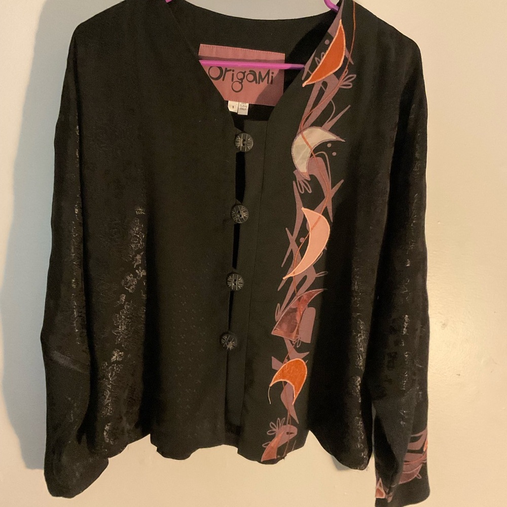 Vintage Origami matching skirt  and top L